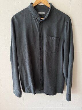 COS | Grey Button-Down | Casual Workwear Minimal | Small